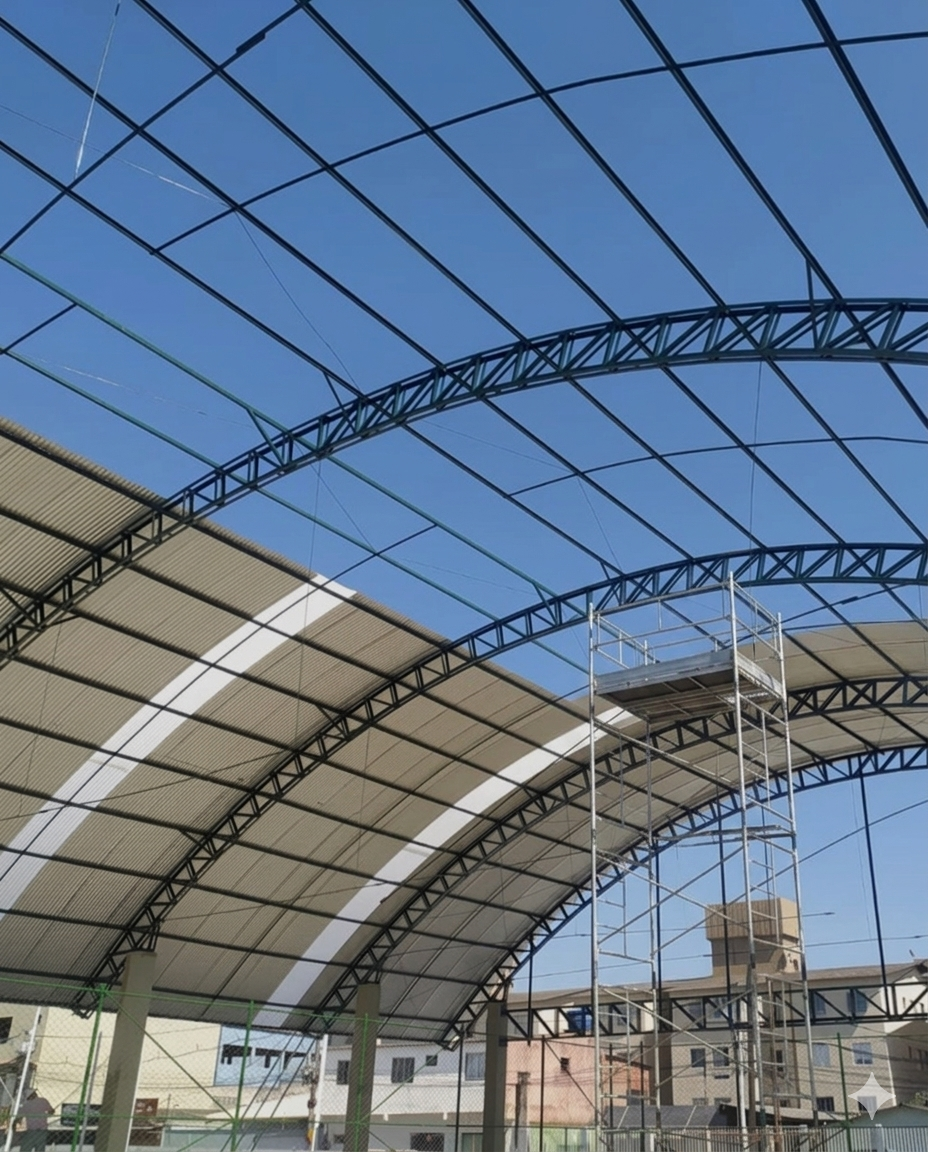 DESMONTAGEM E MONTAGEM DE COBERTURA E INSTALAÇÃO DE TELA